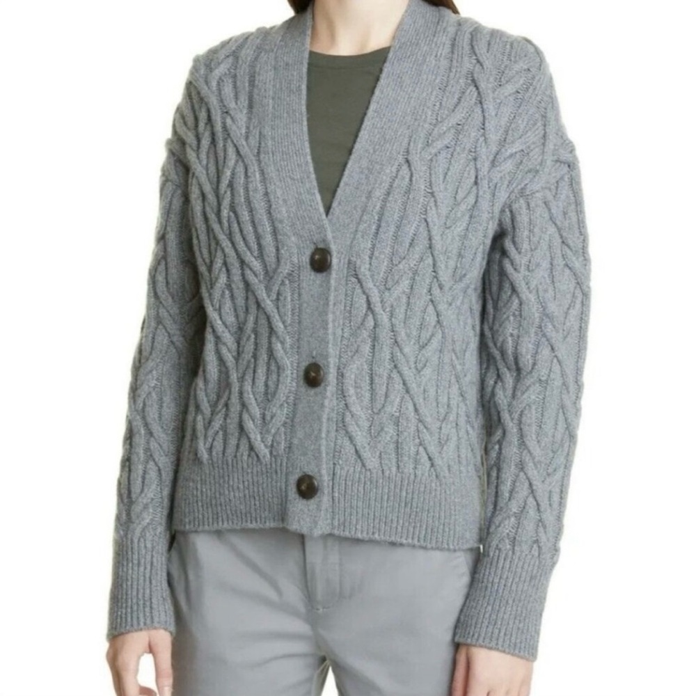 Vince Women’s Interlocking Cable Wool-Cashmere-Bl… - image 3